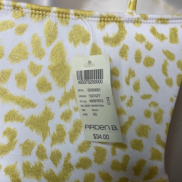 Arden B peplum top XS NWT - Picture 7 of 9